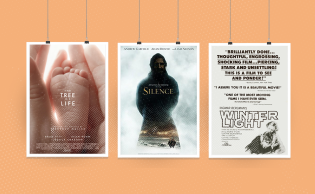 بوسترات أفلام: Winter Light، وSilence، وThe Tree of Life