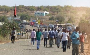 معبر القلابات الحدودي بين السودان وإثيوبيا