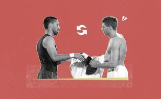 تبادل القمصان بين لاعب المنتخب الإنجليزي ستيفن جيرارد ولاعب المنتخب الأمريكي كلينت ديمبسي