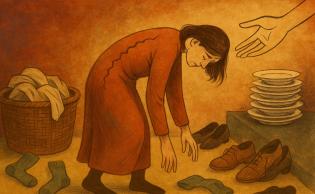 صورة تعبيرية معدلة بالـAi (20 انحناءة في اليوم: كيف تطفئ التفاصيل الصغيرة قلوب الأمهات؟)